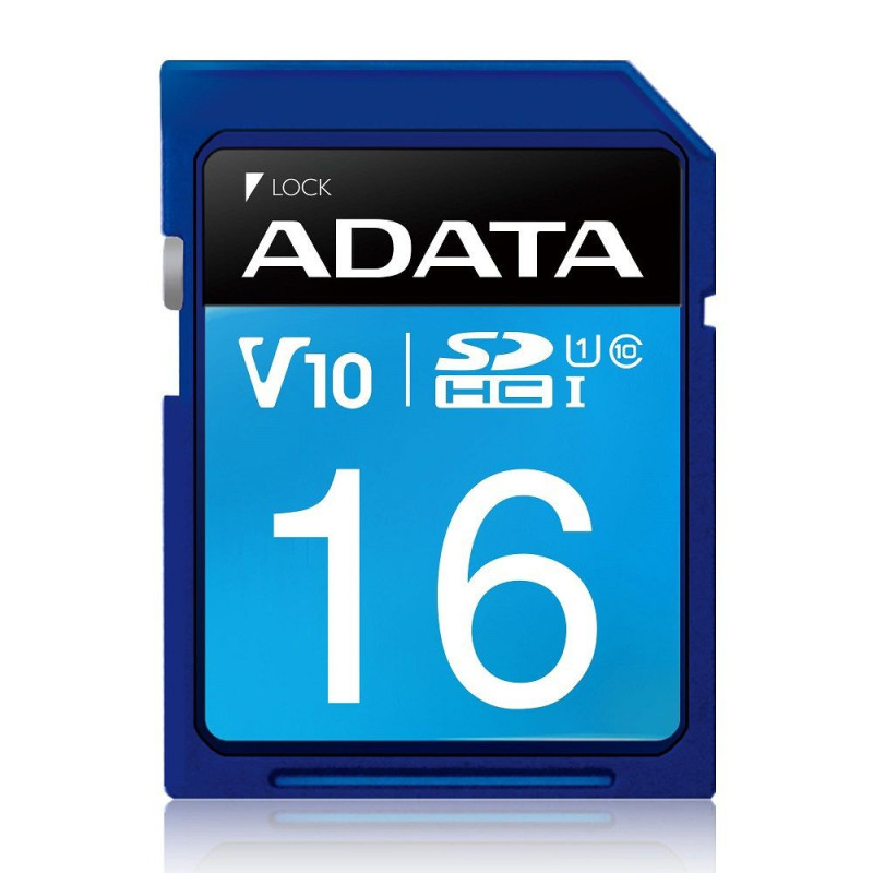 ADATA ASDH16GUICL10-R 16GB Premier SDHC UHS-I Class 10 SDcard