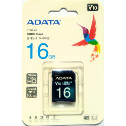 ADATA ASDH16GUICL10-R 16GB Premier SDHC UHS-I Class 10 SDcard