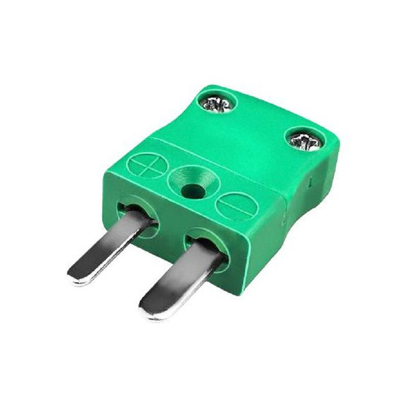 Labfacility (IM-K-M (IEC)) Thermocouple Connector, Green, Plug, Type K