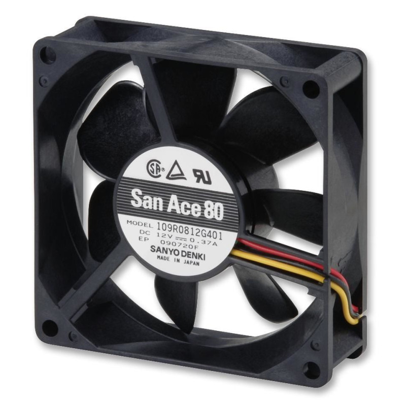 SANYO DENKI 109R0824G4021 -  Axial Fan  San Ace 80 Series