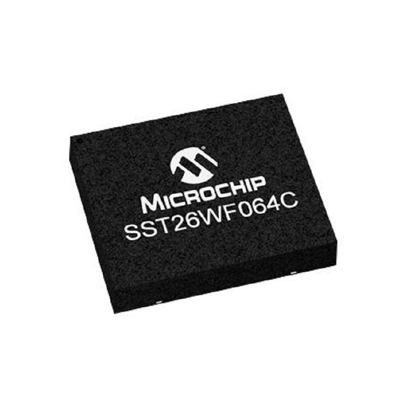 Microchip (SST26WF064C-104I/MF) Flash Memory, Serial NOR, 64 Mbit