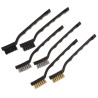 Duratool (D00220) Mini Wire Brush Set, Plastic Handles, 6 Piece