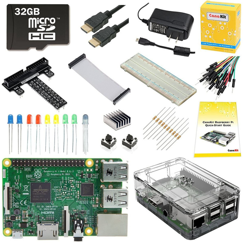 Canakit Raspberry Pi PI3P-ULT32WU-C4-CLR 3 B+ Ultimate 32GB Starter Kit