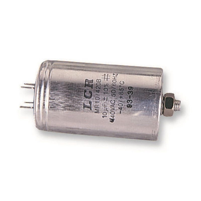 Lcr Components (MR10/420B 10UF/440VAC) Motor Run Capacitor, Metallized PP