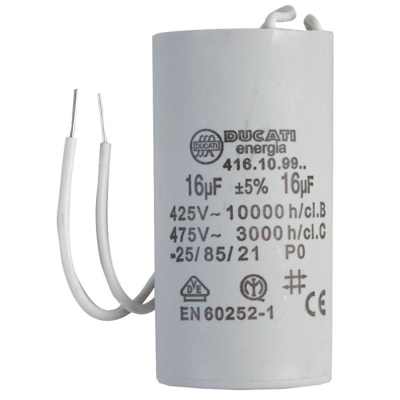 Ducati (4.16.10.99.06) Motor Run Capacitor, Metallized PP, Can