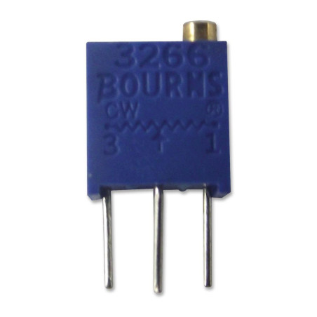 Bourns (3266W-1-201LF) Trimpot, Multi Turn, Cermet, Top Adjust, 200 ohm