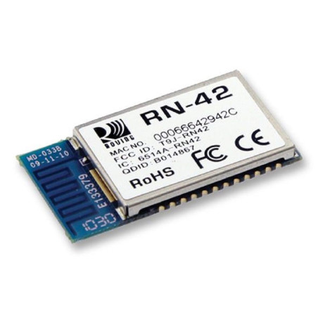 Microchip (RN42N-I/RM) Class 2 Bluetooth v2.1 Module Without Antenna