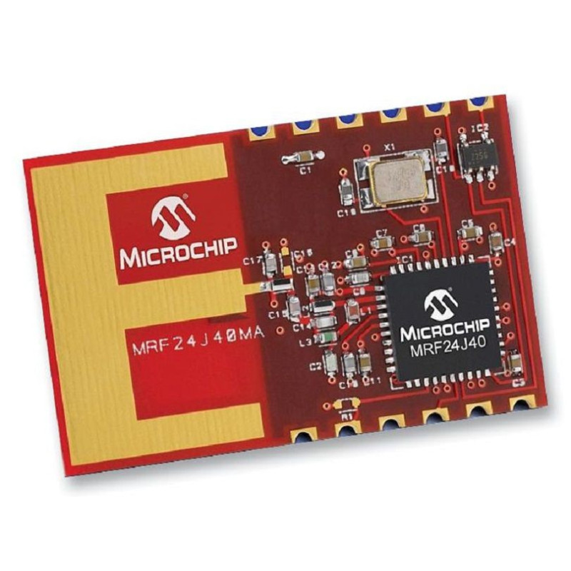 Microchip (MRF24J40MA-I/RM) RF Transceiver Radio Module, 250Kbps