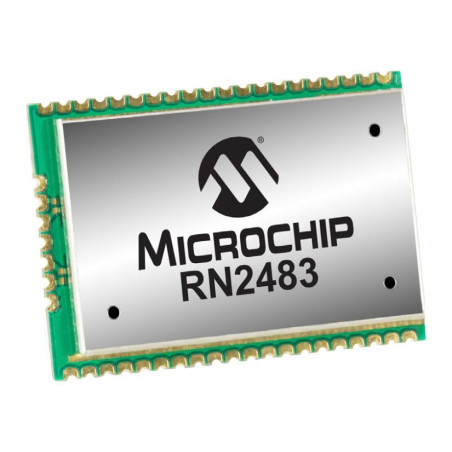 Microchip (RN2483A-I/RM104) Transceiver Module, FSK, GFSK, LoRa, 300Kbps