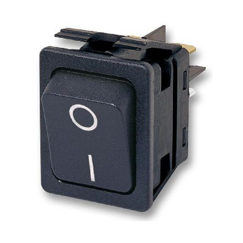 Aeroelectric (C6050ALAAC) Rocker Switch, On-Off, DPST, Non Illuminated