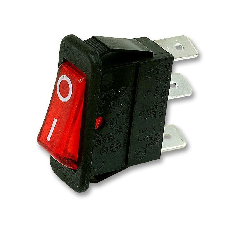 Arcoelectric (C5503ABNAN) Rocker Switch, Off-On, SPST, Illuminated