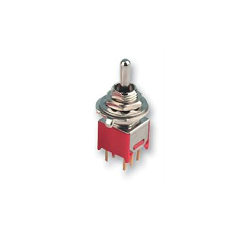 Multicomp Pro (2MD1T1B5M2RE) Toggle Switch, On-On, DPDT, Non Illuminated