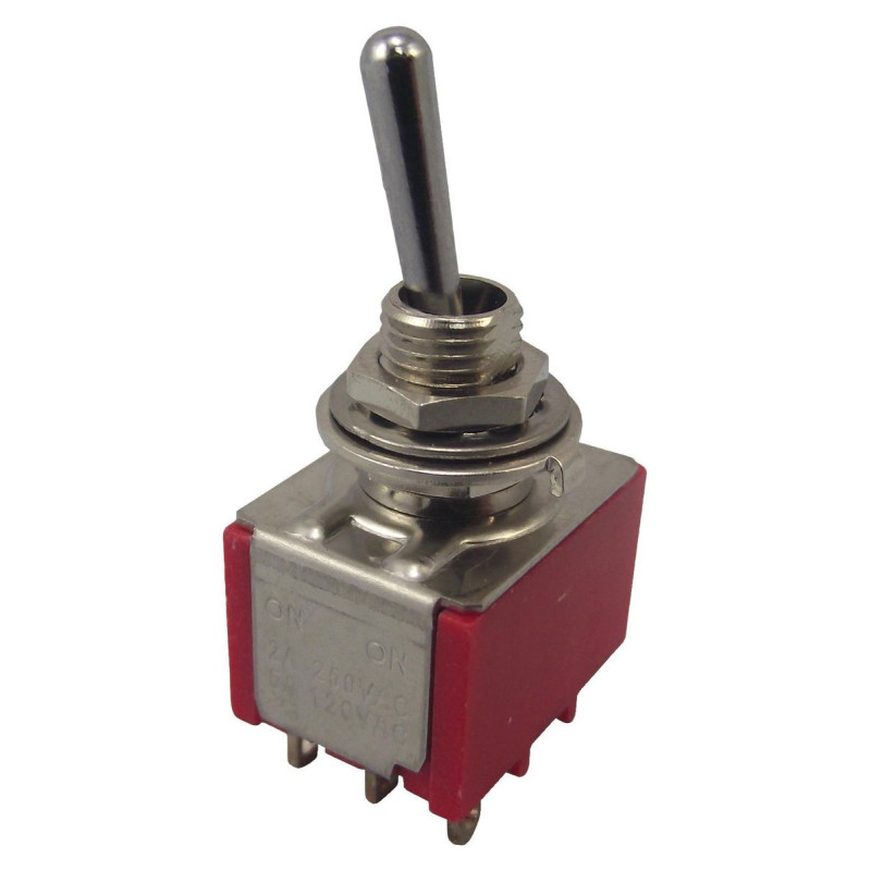 Multicomp Pro (1M31T1B5M1QE) Toggle Switch, On-On, 3PDT, Non Illuminated