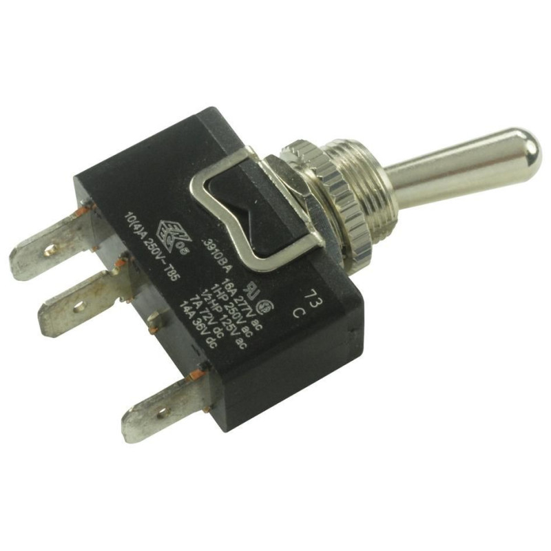 Arcolelectric (C3910BAAAA) Toggle Switch, On-On, SPDT, Non Illuminated