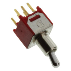 Multicomp Pro (2MD1T2B2M2RE) Toggle Switch, On-On, DPDT, Non Illuminated