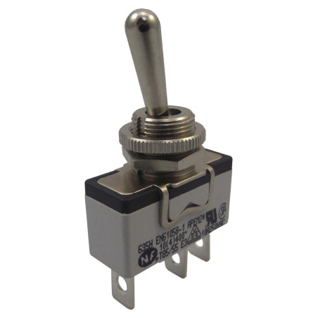 Apem (631H/2) Toggle Switch, On-Off, SPST, Non Illuminated, 600H Series