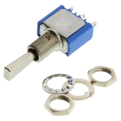 Apem (5639A9) Toggle Switch, On-Off-On, SPDT, Non Illuminated, 5000 Series