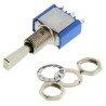 Apem (5639A9) Toggle Switch, On-Off-On, SPDT, Non Illuminated, 5000 Series