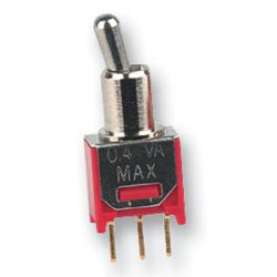 Multicomp Pro (2MS3T2B2M2RE) Toggle Switch, On-Off-On, SPDT, 100 mA