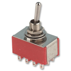 Multicomp Pro (1M43T1B5M1QE) Toggle Switch, On-Off-On, 4PDT, 5 A