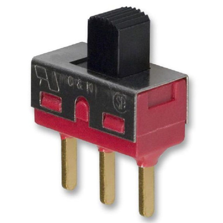 C&K Components (1103M2S3CQE2) Slide Switch, SPDT, On-Off-On, Through Hole