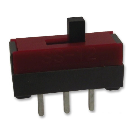 Nkk Switches (SS12SDP2) Slide Switch, SPDT, On-None-On, Through Hole