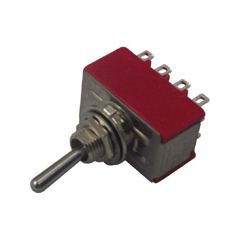 Multicomp Pro (1M41T1B5M1QE) Toggle Switch, On-On, 4PDT, Non Illuminated