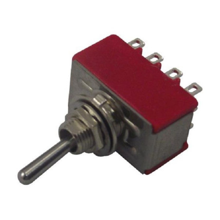 Multicomp Pro (1M41T1B5M1QE) Toggle Switch, On-On, 4PDT, Non Illuminated