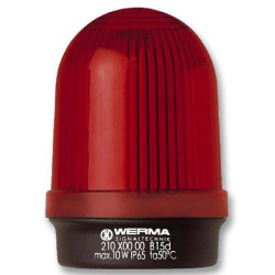 Werma (21010000) Beacon, Red, Steady, 10W, 250VAC, IP65