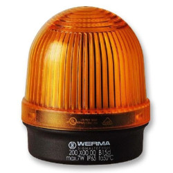 Werma (20030000) Beacon, Orange, Steady, 7W, 240VAC, IP65