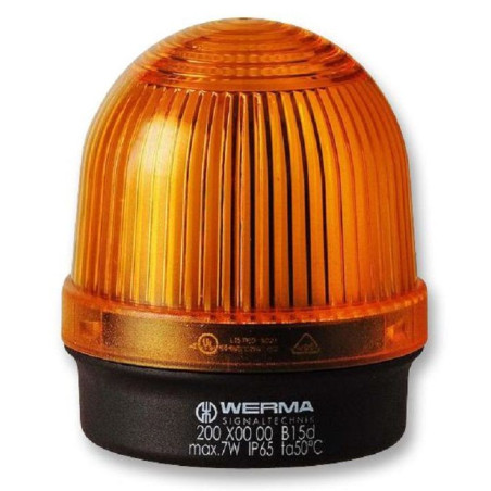 Werma (20030000) Beacon, Orange, Steady, 7W, 240VAC, IP65