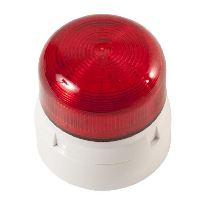 Klaxon (QBS-0017) Beacon, Xenon, Red, Flashing, 3W, 230VAC