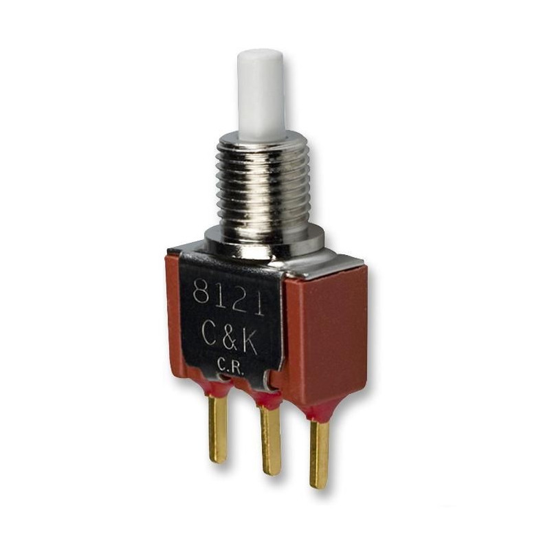 C&K Components  (8121SHZGE) Pushbutton Switch, 8020, 6.4 mm, SPDT