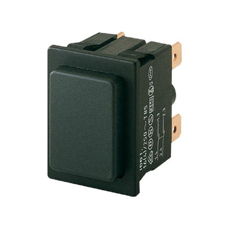 Marquardt (01661.0201-00) Pushbutton Switch, 1660, DPST, On-Off