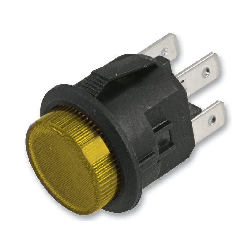 Multicomp Pro (MCLC210-7-K-Y-ET-2B) Pushbutton Switch, Latching, 20.5 mm