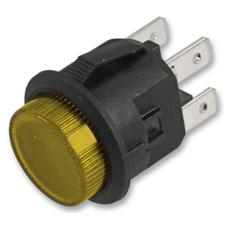 Multicomp Pro (MCLC210-7-K-Y-ET-2B) Pushbutton Switch, Latching, 20.5 mm