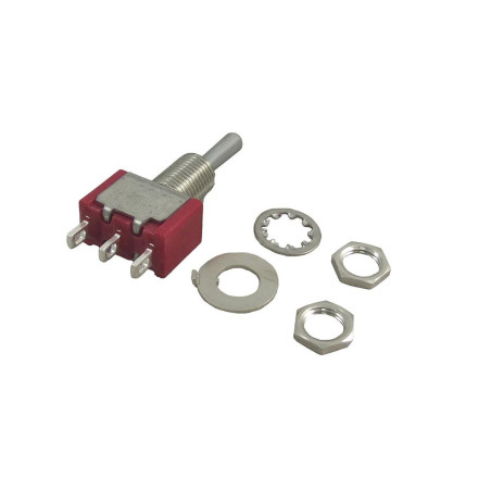 TE Connectivity (A105SYZQ04) Toggle Switch, (On)-Off-(On), SPDT