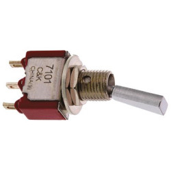 C&K Components (7101P3YZQE) Toggle Switch, On-None-On, SPDT