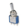 Apem (5638A9) Toggle Switch, (On)-Off-On, SPDT, Non Illuminate