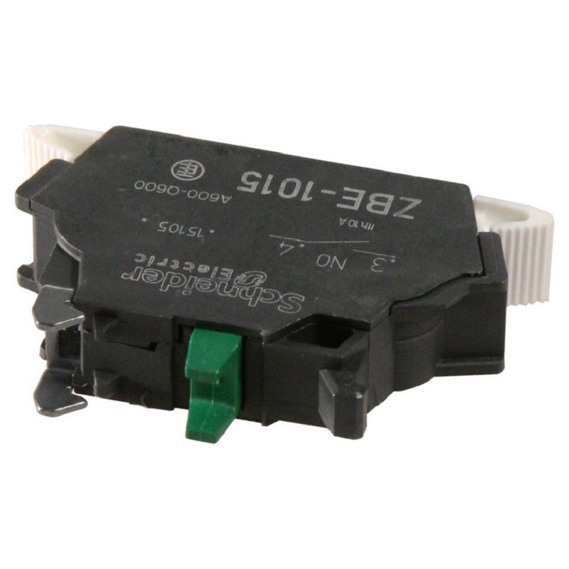 Schneider Electric (ZBE1015) Contact Block, 10 A, 600 V, 1 Pole