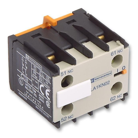 Schneider Electric (LA1KN02) Contact Block, 2NC, 6 A, 240 V, 2 Pole, Screw