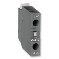 Abb (CA4-01) Contact Block, Front, 1NC, 6 A, 690 V, 1 Pole, Screw