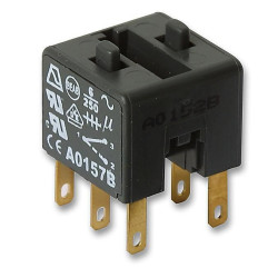 Apem (A0152B) Contact Block, DPDT, 6 A, 250 V, 2 Pole, Quick Connect