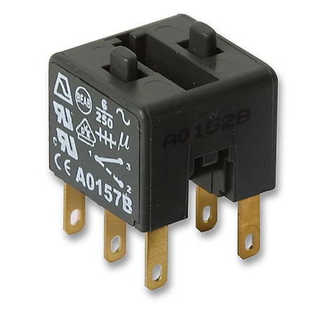 Apem (A0152B) Contact Block, DPDT, 6 A, 250 V, 2 Pole, Quick Connect