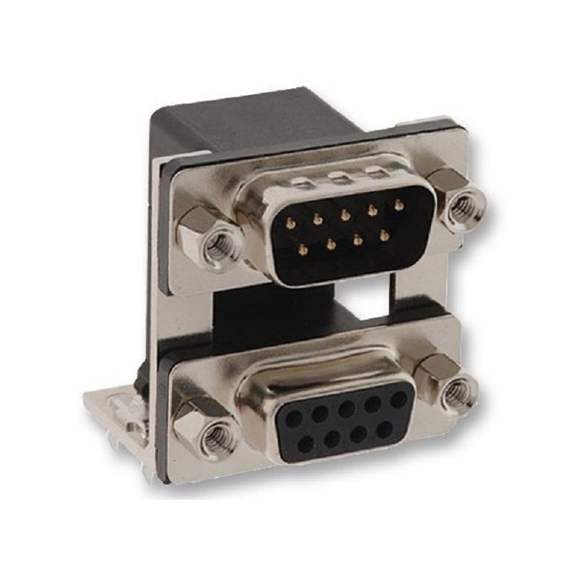 Norcomp (178-009-413R571) Stacked D Sub Connector, Dual Port, 9 Contacts