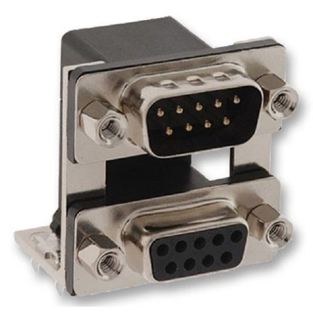 Norcomp (178-009-413R571) Stacked D Sub Connector, Dual Port, 9 Contacts