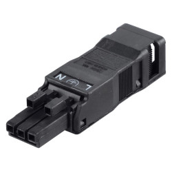 Wago (890-103) Rectangular Connector, 3 Contacts, Receptacle, Clamp, 1 Row