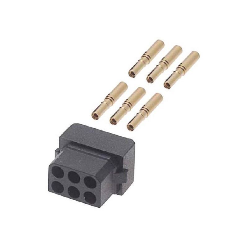 Harwin (M80-8880605) Rectangular Connector, Receptacle, 2 mm, Crimp, 2 Row