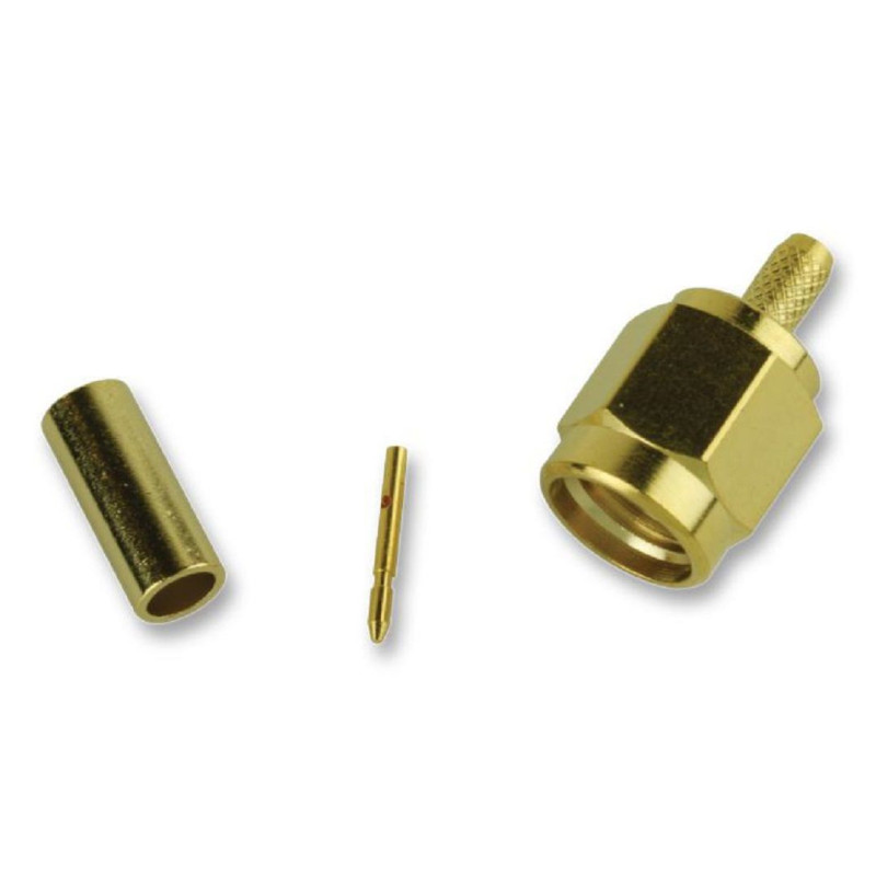 Multicomp Pro (MC23554) RF/Coaxial Connector, SMA, Straight Plug