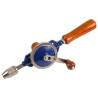 Duratool D02329 Hand Drill, Wood Handle, 6 mm Max Chuck, 290 mm Overall